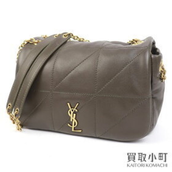 Saint Laurent Yves Jamie Bag Musk YSL Carre Rive Gauche Quilted Chain Bag - Picture 1 of 9
